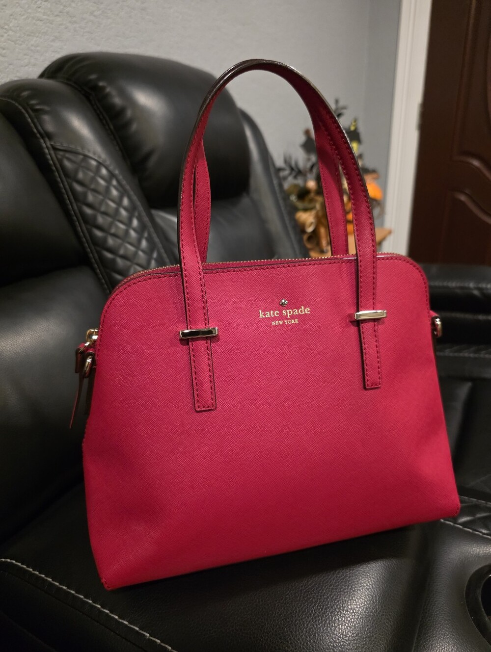kate spade New York Red Dome Satchel